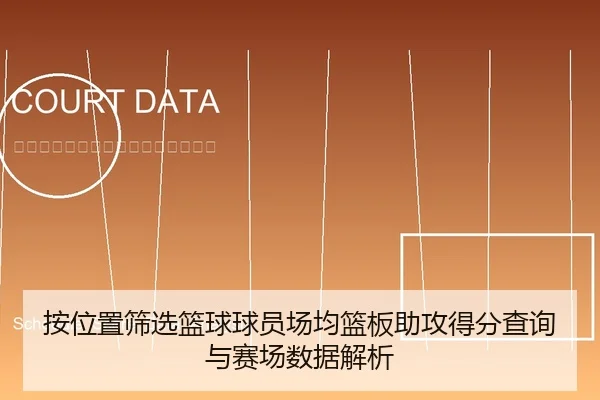 按位置筛选篮球球员场均篮板助攻得分查询与赛场数据解析